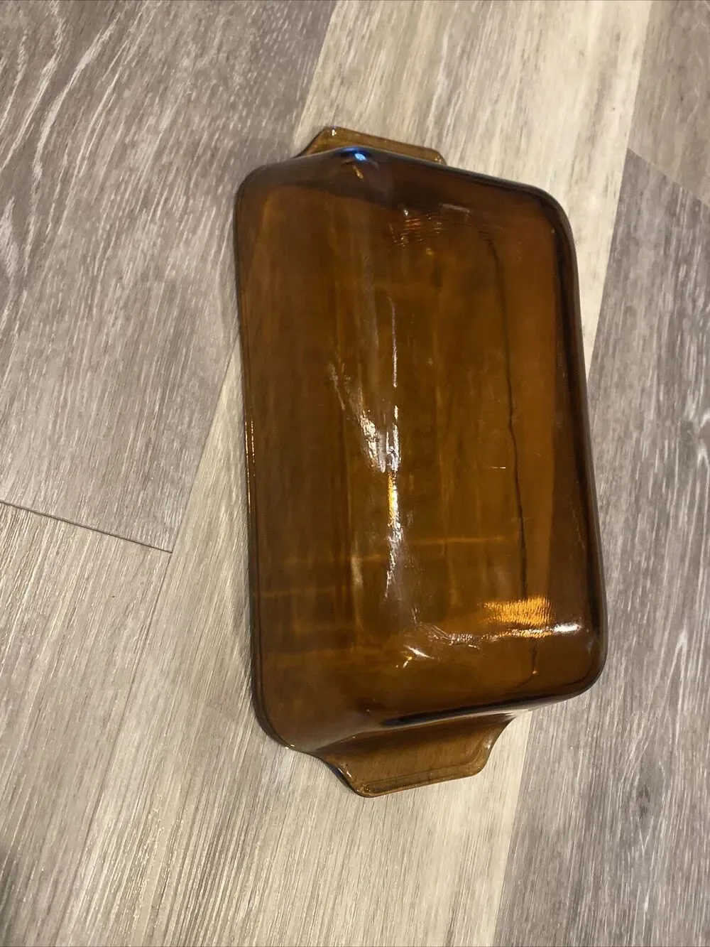 Vintage Anchor Hocking Bread Loaf Pan Amber 1 QT
